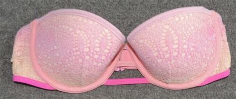 Victorias Secret Bikini Top The Flirt Bandeau 32c 32 C Ombre Strapless