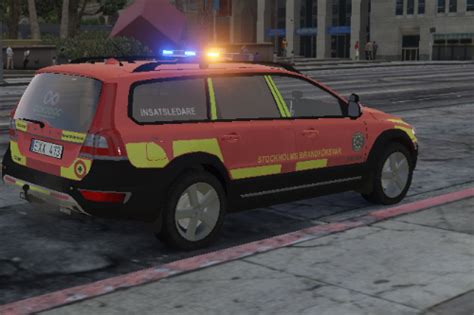 Volvo V Swedish Brand Insatsledare Marked Gta Mods