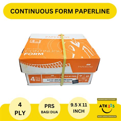 Jual Continuous Form Paperline Uk X Rangkap Ply Prs