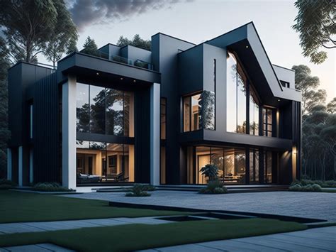 Premium AI Image | Big modern beautiful house