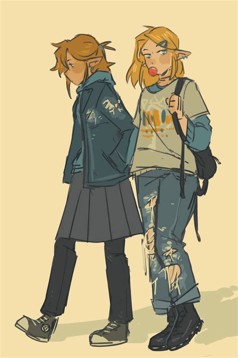 Modern Link and Zelda [blueskittlesart] : r/linkiscute