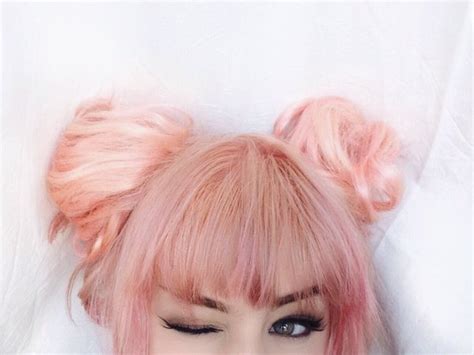 HOW to DYE PEACH PINK HAIR by sayomiku