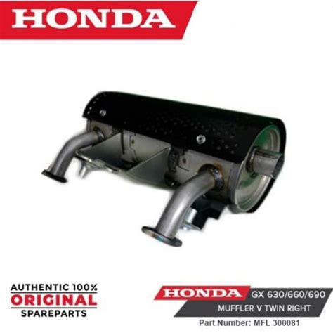 Jual Spare Part Honda GX 630 660 690 Knalpot Model Kanan Muffler V Twin