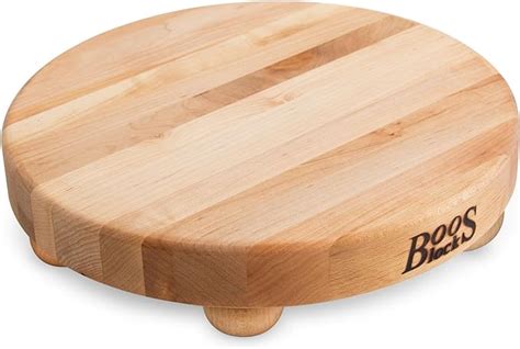 Amazon John Boos Round Maple Edge Grain Cutting Board With Feet