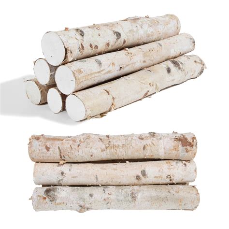 Amazon Pack Birch Logs Decorative Natural Birch Log For