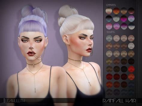 Leah Lillith S LeahLillith Rainfall Hair Sims Hair Sims 4 Sims