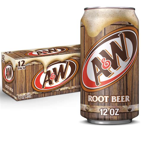 A W Root Beer Soda Fl Oz Cans Pack Walmart Walmart