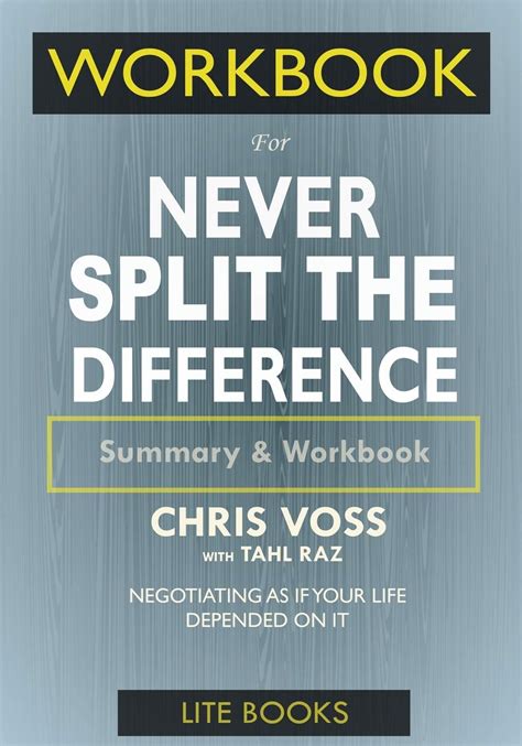 Never Split The Difference Workbook