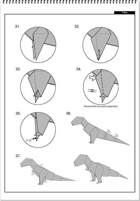 Diagram Tyrannosaurus Rex Jo Nakashima Ruby Book Origami