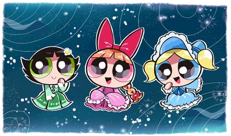 Buttercup Blossom And Bubbles Powerpuff Girls Drawn By Danishi