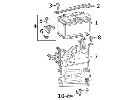 2020 2024 Gm Battery Hold Down Retainer 84496064 Gm