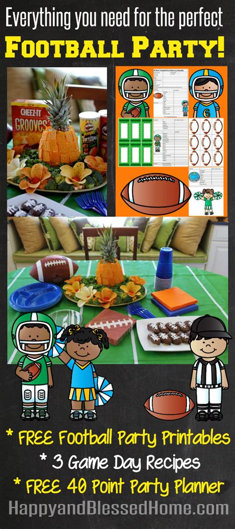 Free Football Party Printables And Cheez It And Pringles Recipe