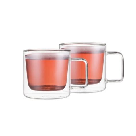 Weis Double Walled Ml Glass Cup Set Of