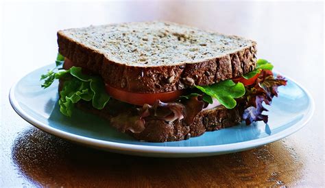 wheat bread sandwich  stock photo