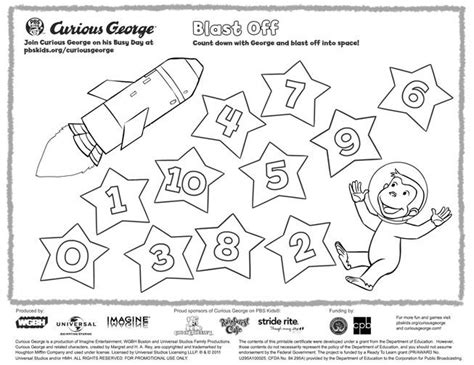 Curious George . George's Busy Day Printables | PBS KIDS