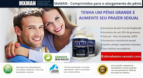 PRODUTOS PARA AUMENTO DO PÊNIS MxMAN Comprimidos para o alargamento