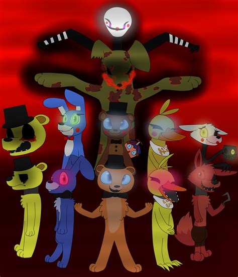 FNAF All Animatronics :SPEEDPAINT: by Tokaliz on DeviantArt