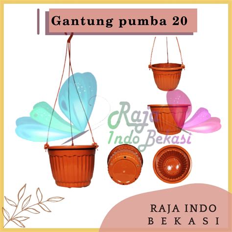 Jual Pot Gantung Pumba Merah Bata Pot Gantung Coklat Bagus Bukan