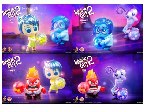 湊團 Hot toys X 腦筋急轉彎 COSBI 盲盒 樂樂 憂憂 厭厭 怒怒 驚驚 阿慕 阿羞 阿廢 阿焦 書籍休閒與玩具 玩具公仔桌遊在旋轉拍賣