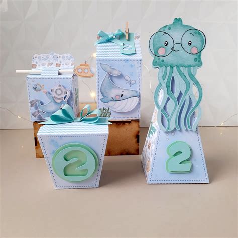 Kit Personalizado Fundo do Mar / Festa 30 Itens | Elo7