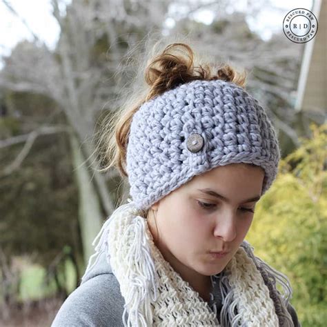 10 Easy Messy Bun Hat Patterns Crochet Knit Tip Junkie