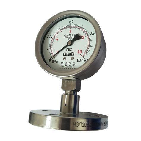 High Pressure Gauge L Diaphragm Stainless Steel Bourdon Tube