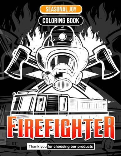 Firefighter Coloring Book Emergency Response Art: Perfect Gifts For All ...