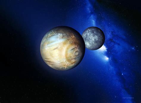 Pluto And Charon Photograph By Detlev Van Ravenswaay Fine Art America