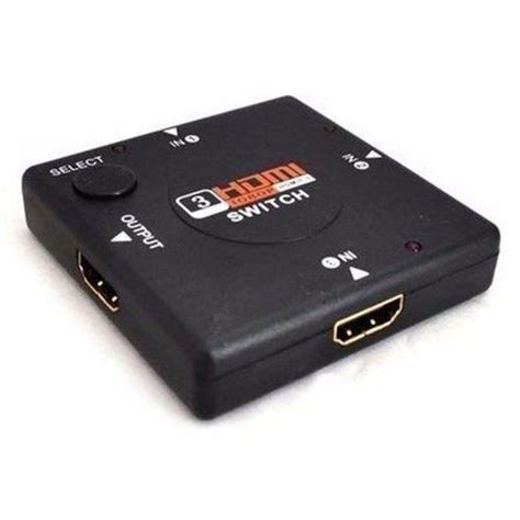 Chaveador Comutador Hdmi X Switch K D Uhd Full Hd Tomate Chave