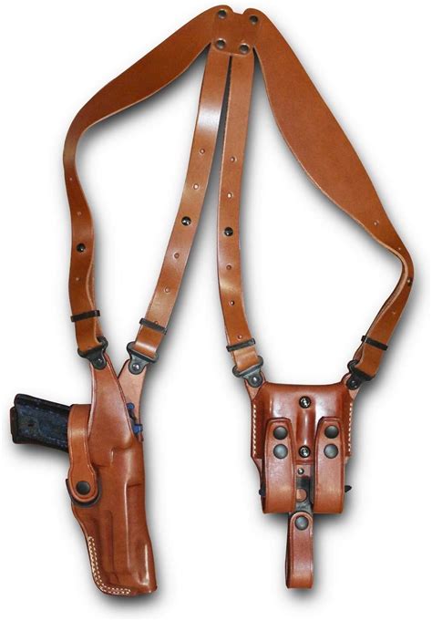 Premium Leather Vertical Shoulder Holster System For Beretta F