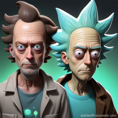 rick and morty realistic character Prompts | Stable Diffusion Online