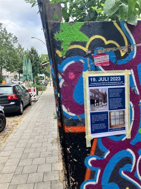 Plakatierung Zur Kundgebung Am Juli Im Weidenviertel