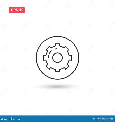 Setting Preference Outline Icon Vector Illustration Cartoondealer