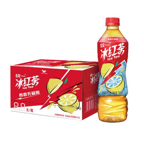 统一 冰红茶（柠檬味红茶饮料） 500ml 15瓶 整箱装 新旧包装交替发货 商品详情 光明菜管家