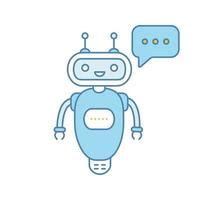 Chatbot Typing Answer Glyph Icon Silhouette Symbol Talkbot With Three