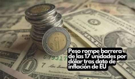 Peso Rompe Barrera De Las Unidades Por D Lar Tras Dato De Inflaci N