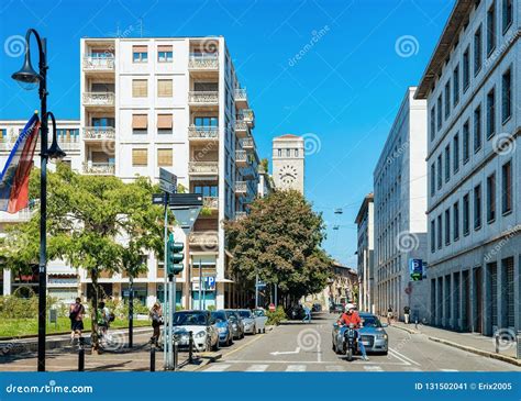 Cityscape With Road And Traffic In Lower City Of Bergamo In Lombardy In