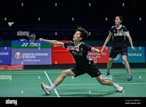 Kuala Lumpur Malaysia 12th Jan 2024 Zhang Shuxian L Zheng Yu Of