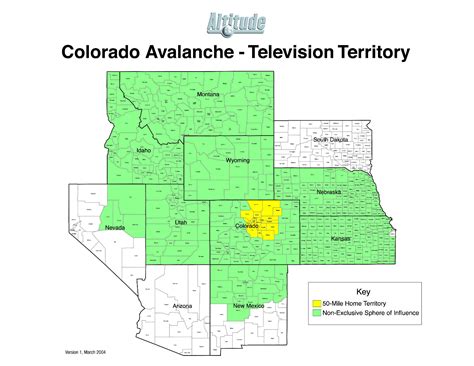 Colorado Avalanche TV Territory - Altitude Sports