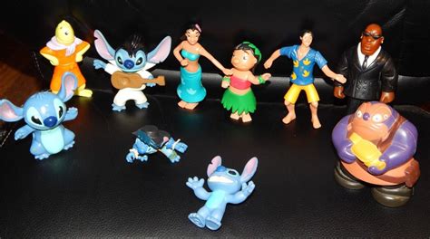 Disney Lilo And Stitch McDonalds Toy Figures Nani Large Lot Vintage