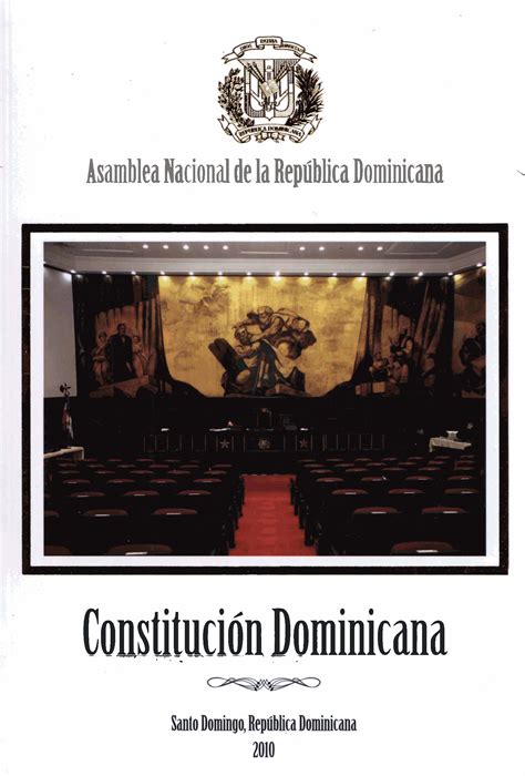 Constitución de la República Dominicana de 2010 Biblioteca Virtual