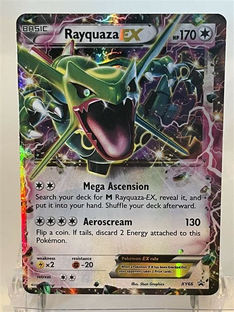 Rayquaza Ex Xy Black Star Promo Ultra Rare Holo Pokemon Trading Card