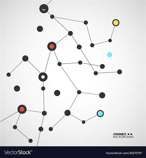 molecules network  royalty  vector image