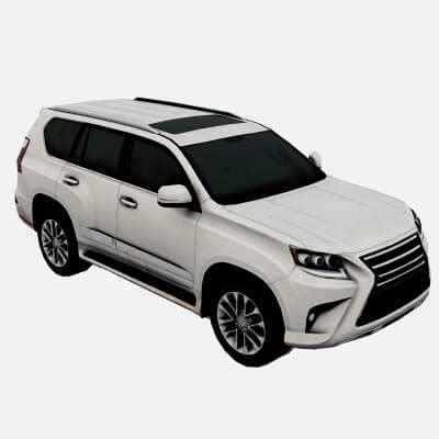 White SUV Car - 3D Model by yousaf