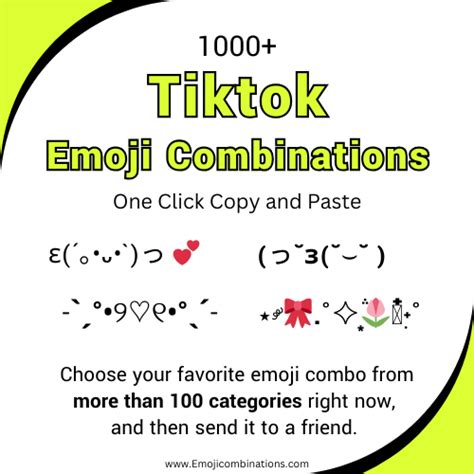 Tiktok Emoji Combos ⸜(｡˃ ᵕ ˂ )⸝♡- All Emoji Combinations Copy and Paste 👌