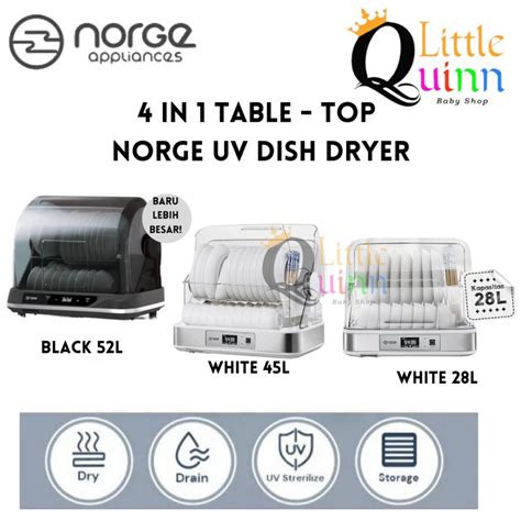 Jual Norge In Uv Dish Dryer Table Top Sterilizer Alat Pengering