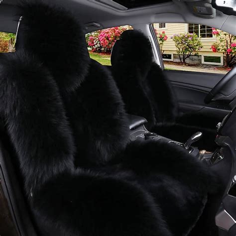 1pc New Sheepskin Fur Car Seat Cover Universal Wool Car Cushion Case