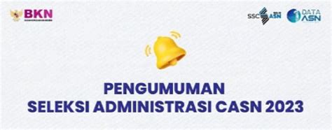 Belum Menerima Pengumuman Hasil Seleksi Administrasi CPNS dan PPPK 2023