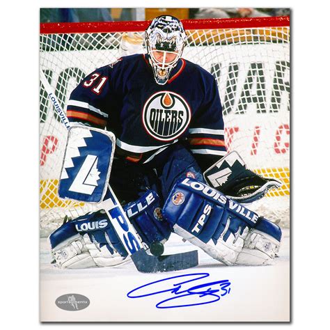 Curtis Joseph Edmonton Oilers Action Autographed X Nhl Auctions