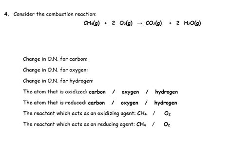 Solved 4 Consider The Combustion Reaction Ch4g 2 O2g